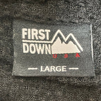 FIRST DOWN ファーストダウン 別注 フリースジャケット ペイズリー柄 ブラック 203-1511 Size L 瑞穂店