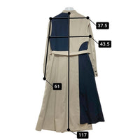 UNITED TOKYO ユナイテッドトウキョウ アシンメトリー テーラーシャツワンピース ベージュ ブラック 142110003 Size 2 瑞穂店