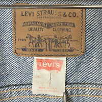 Levi's リーバイス USA製 ボタン裏674 ホワイトタブ 4th トラッカージャケット Gジャン ライトインディゴ sizeL 瑞穂店
