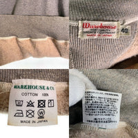 WAREHOUSE ウエアハウス 23秋冬 両V TRI-VALLEY H.S. クルーネックスウェットトレーナー グレー Size 40 福生店
