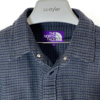 THE NORTH FACE ザノースフェイス PURPLE LABEL パープルレーベル NT3376N FLANNEL DOUBLE POCKET FIELD WORK SHIRT グレー sizeL 瑞穂店