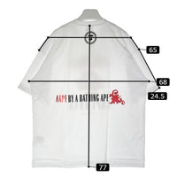 aape BY A BATHING APE エーエーピーイー アベイシングエイプ プリントTシャツ 2024 福袋 ホワイト sizeXXL 瑞穂店