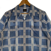 Needles ニードルズ S/S COWBOY ONE-UP SHIRT レーヨン コットン オープンカラー ウエスタンシャツ 半袖 ブルー MR180 福生店