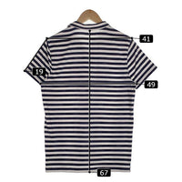 MONCLER モンクレール POLO SHIRT ボーダー ワッペン ポロシャツ ホワイト ネイビー Size M 福生店