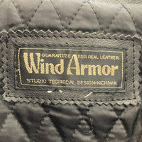 Wind Armor ウィンドアーマー レザージップアップジャケット ブラック size不明※サイズタグ欠損 瑞穂店