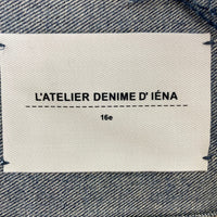 IENA イエナ L'ATELIER DENIM ノーカラーデニムジャケット ブルー size38 瑞穂店