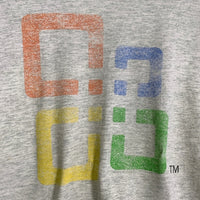 00's Microsoft Office マイクロソフトオフィス プリントTシャツ オートミール Size XL 福生店