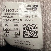 New Balance ニューバランス M990GL6 スエード ローカットスニーカー シューズ グレー size28cm 瑞穂店