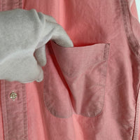 Brooks Brothers ブルックスブラザーズ Makers スーピマコットン ボタンダウンシャツ 長袖 ピンク USA製 Size 15 1/2 福生店