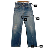 90's Levi's リーバイス 201 ボタン裏555 シンチバック ボタンフライ 赤耳 青耳 セルビッチ デニムパンツ 20201-0020 USA製 Size W34 L36 福生店