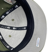 New Era ニューエラ 59FIFTY MLB ロサンゼルス・ドジャース OUR NATION FINEST ベースボールキャップ オリーブ 星条旗 Size 7 3/4 (61.5cm) 福生店