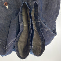 JUNYA WATANABE COMME des GARCONS MAN ジュンヤワタナベ コムデギャルソンマン WK-P020 AD2012 リネン混 デニムショートパンツ インディゴ sizeM※ヒップ右ポケットボタン欠品 瑞穂店