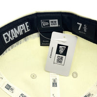 EXAMPLE エグザンプル New Era ニューエラ 59FIFTY 刺繡 2トーン ベースボールキャップ ナチュラル ブラック Size 7 5/8 (60.6cm) 福生店