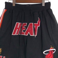 Just Don ジャストドン 20AW mitchell&ness ミッチェルアンドネス Swingman Shorts スウィングマンショーツ マイアミヒート メッシュ ショートパンツ バスパン ブラック Size M 福生店