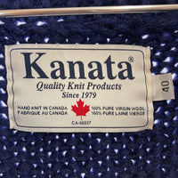 KANATA カナタ カウチンセーター ネイビー size40※所々毛玉あり 瑞穂店