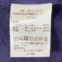 Needles ニードルズ JO153 C.O.B.One-Up Shirt-Burnout velvet 長袖 ベルベット オープンカラーシャツ パープル sizeM 瑞穂店