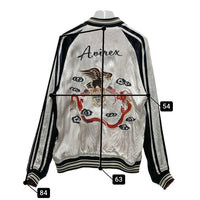 AVIREX アヴィレックス リバーシブル スカジャン スーベニア レッド ホワイト ブラック 6162149 Size L 瑞穂店