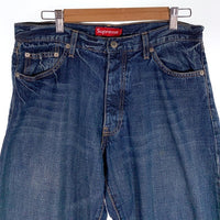 SUPREME シュプリーム オールド S206 5ポケットデニムパンツ ライトオンス インディゴ 2ND WASH 紙タグ USA製 Size 32 福生店