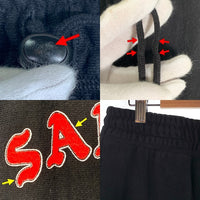 SAINT Mxxxxxx セントマイケル 24SS SWT PNT ARCH SAINT スウェットパンツ アーチロゴプリント ワッペン ブラック SM-YS8-0000-044 Size M 福生店