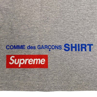 SUPREME シュプリーム 14SS COMME des GARCONS SHIRT コムデギャルソンシャツ Harold Hunter Tee ハロルドハンター Tシャツ グレー Size L 福生店