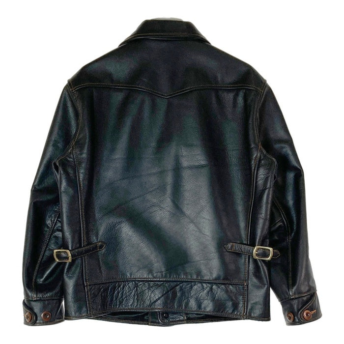 レザーコルビジェジャケット ブラック Le Corbusier french vintage leather jacket 
