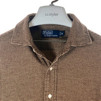 Polo Ralph Lauren ポロラルフローレン 千鳥柄 ネルシャツ ブラウン sizeM 瑞穂店