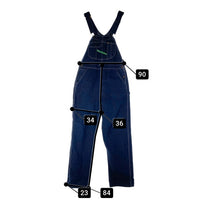 KEY キー デニムオーバーオール インディゴ メキシコ製 Size 36×34 福生店