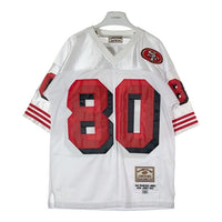 Jeff Hamilton ジェフハミルトン San Francisco 49ers #80 JERRY RICE ユニフォーム ジャージ ホワイト sizeM 瑞穂店