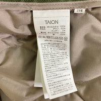 TION タイオン インナーダウン ダウンカーディガン ジャケット TAION-104BML-1 カーキ sizeM 瑞穂店