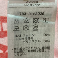 AVIREX アヴィレックス 783-3123029 COKE ICON SHIRTS コカコーラ 半袖シャツ レッド×ホワイト sizeM 瑞穂店