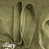 STUSSY ステューシー ワールドツアー 前面プリント Tシャツ カーキ sizeL 瑞穂店