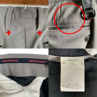 BRIEFING ブリーフィング GOLF ゴルフ BASIC PANTS ベーシックパンツ グレー ナイロン ポリウレタン BBG221M14 Size M 福生店