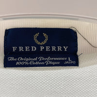 FRED PERRY フレッドペリー 長袖ポロシャツ ホワイト sizeL 瑞穂店