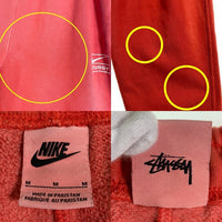 NIKE ナイキ STUSSY ステューシー STONE WASH FLEECE PANTS ストーンウォッシュ フリースパンツ スウェットパンツ ピンク FJ9157-642 Size US M 福生店