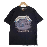00`s METALLICA メタリカ RIDE THE LIGHTNING 半袖 Tシャツ ブラック FRUIT OF THE LOOMタグ Size L 福生店
