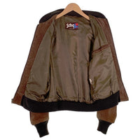 Schott ショット Suede Bomber Jacket スエード ボンバージャケット ブラウン USA製 Size 40 福生店