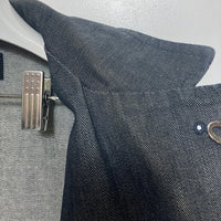 EVISU エヴィス Hidehiko Yamane デニム 3B テーラードジャケット インディゴ エルボーパッチ カモメピンズ 黒ペンキ Size 42 瑞穂店