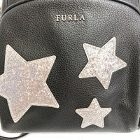 FURLA フルラ frida スパンコールスターレザーリュック ブラック 瑞穂店