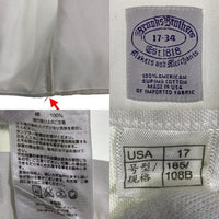 Brooks Brothers ブルックスブラザーズ Makers and Marchants ボタンダウン オックスフォードシャツ ホワイト USA製 Size 17-34 福生店