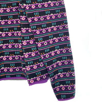 L.L.Bean エルエルビーン Sweater Fleece Pullover セーターフリースプルオーバー ジャケット ニット スナップ ブラック パープル Size XL-R 福生店