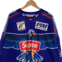SUPREME シュプリーム 22SS Eagle Moto Jersey イーグル モト ジャージ ブルー Size XL 福生店