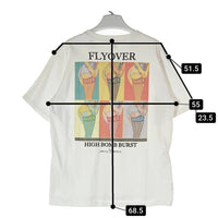 AVIREX アヴィレックス FLYOVER HIGH BOMB BURST バックプリント Tシャツ ホワイト sizeL 瑞穂店