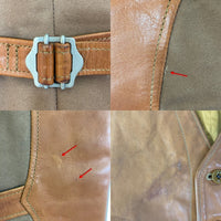 MASHMANS マッシュマンズ ELECTRIC LEATHER STUDIO HORSE HIDE ホースハイド レザーベスト 馬革 日本製 ベスト ジレ ベージュ size38 瑞穂店