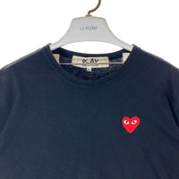 PLAY COMME des GARCONS プレイコムデギャルソン ワンポイントTシャツ ブラック sizeXL 瑞穂店