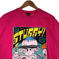 STUSSY ステューシー PETER BAGGE 半袖 Tシャツ ピンク Size L 福生店