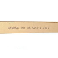 KENZO ケンゾー KZ3055K C02 155 ミラーサングラス フランス製 ブラック×ゴールド 瑞穂店