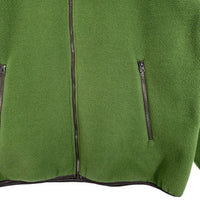 HUMAN MADE ヒューマンメイド 22AW Fleece Jacket フリースジャケット ジップアップ グリーン ワッペン プリント Size XXL 福生店