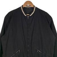 agnes.b homme アニエスベーオム コットン リブブルゾン ジャケット ブラック フランス製 肩パッド Size 2 福生店