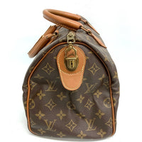 LOUIS VUITTON ルイヴィトン モノグラム スピーディ30 USA製 TALONジップ ハンドバッグ ブラウン 瑞穂店