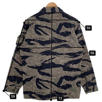 U.S.ARMY 米軍 レプリカ シルバータイガーストライプ カモフラージュ ミリタリーシャツ Size US-L 福生店